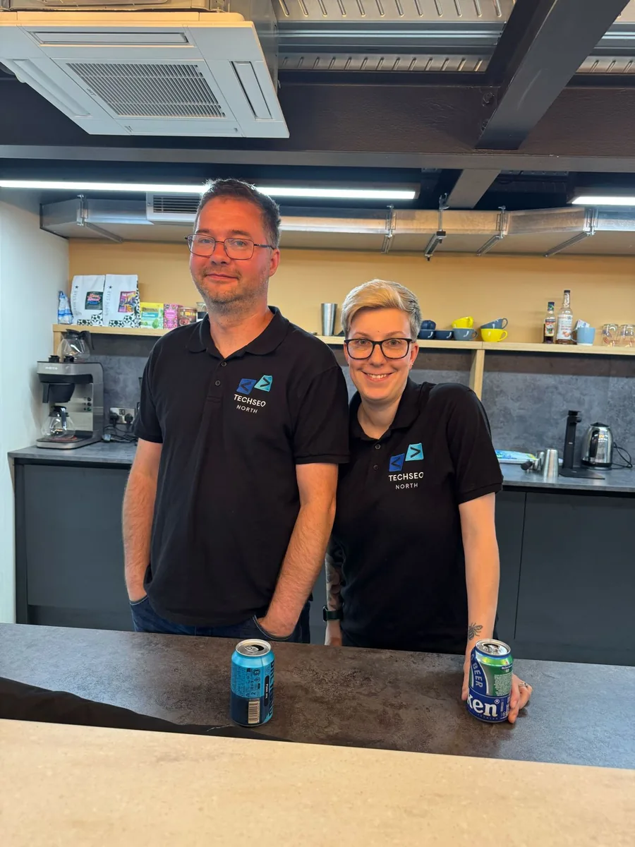 Chris Lever and Nikki Halliwell, founders of TechSEO North